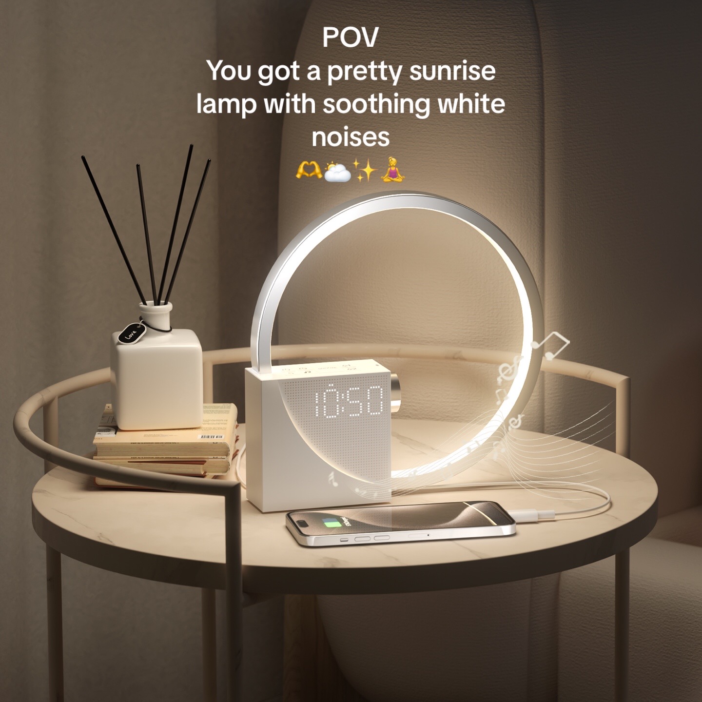 Sunrise Wake-Up Lamp with 10 Sounds